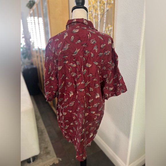 Silk Sensazione - 90s vintage - 100% oversized silk top - Picture 5 of 9